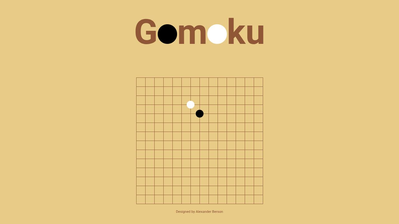 Gomoku running on PLAY (desktop)