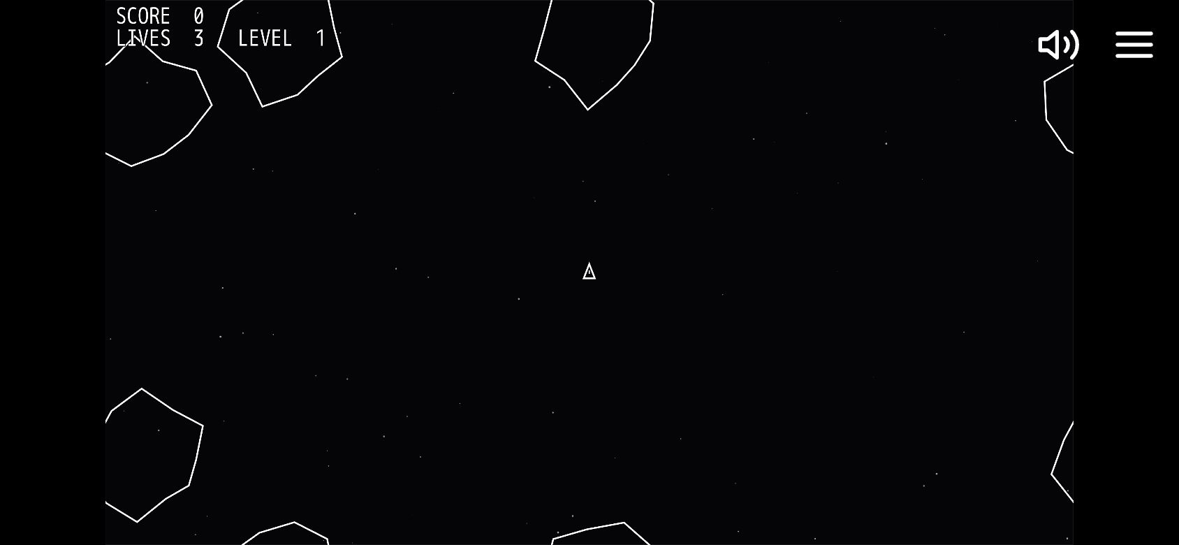 Astroblast running on PLAY (phone)