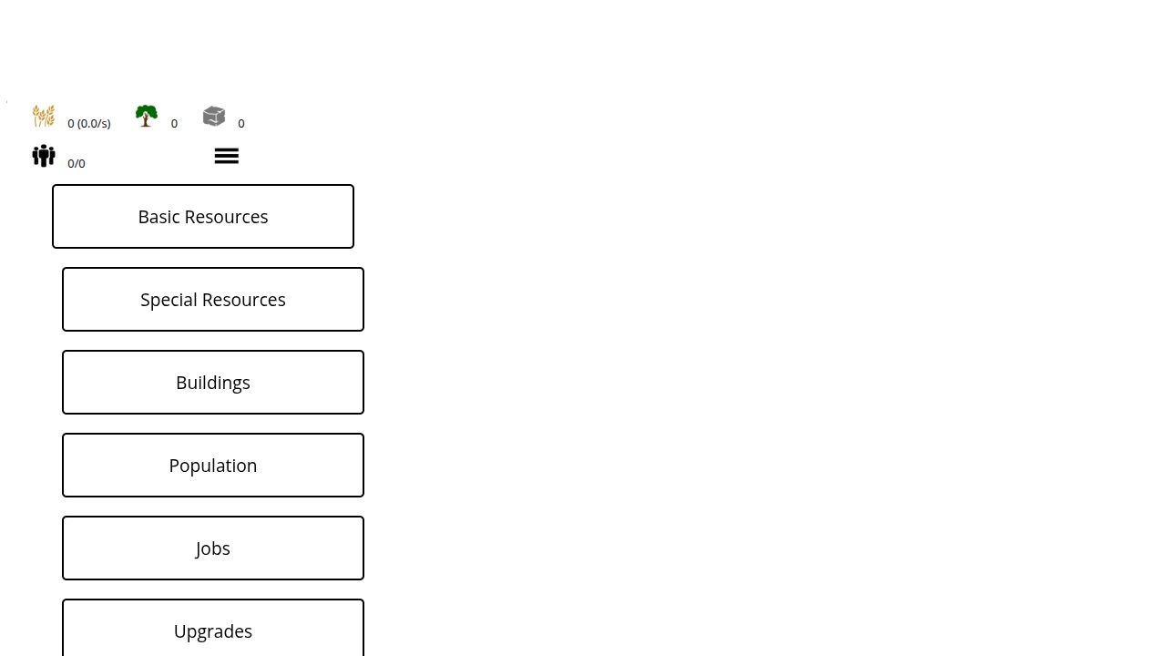 CivClicker Mobile running on PLAY (desktop)