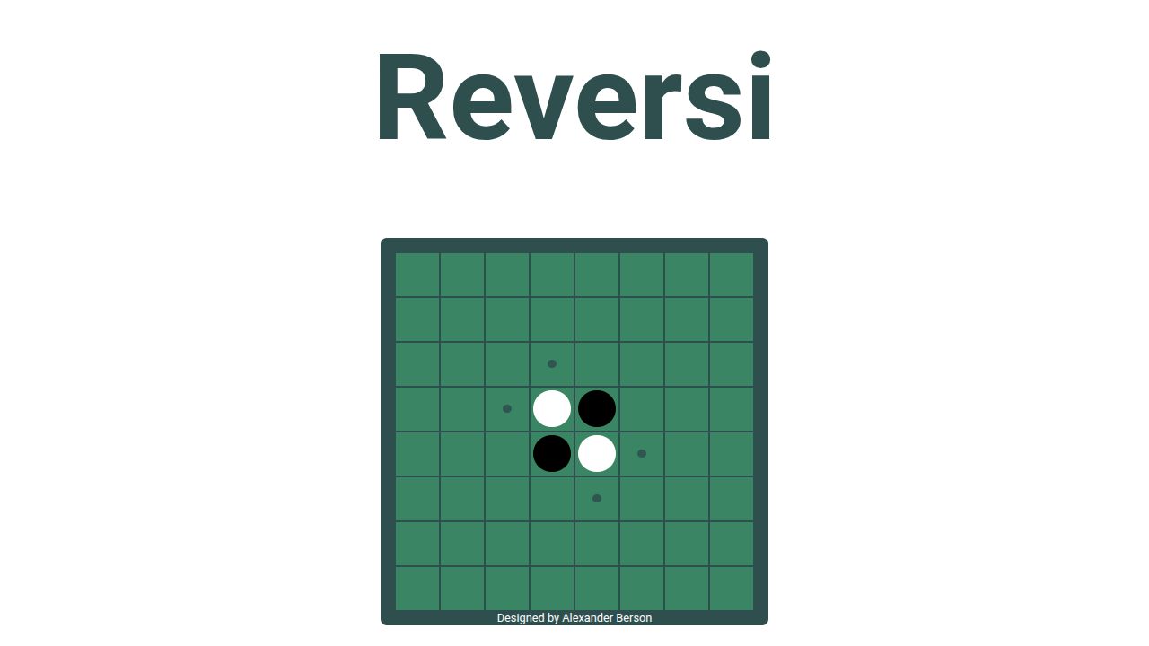 Reversi running on PLAY (desktop)
