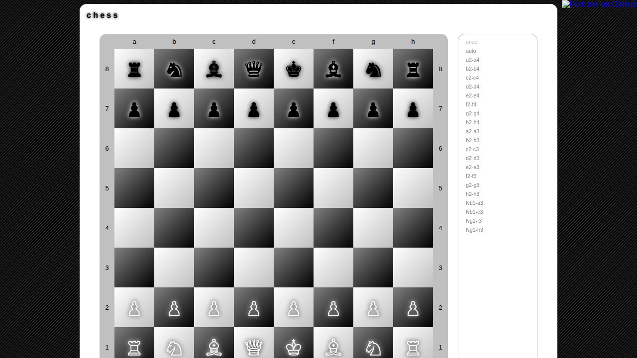 JavaScript Chess running on PLAY (desktop)
