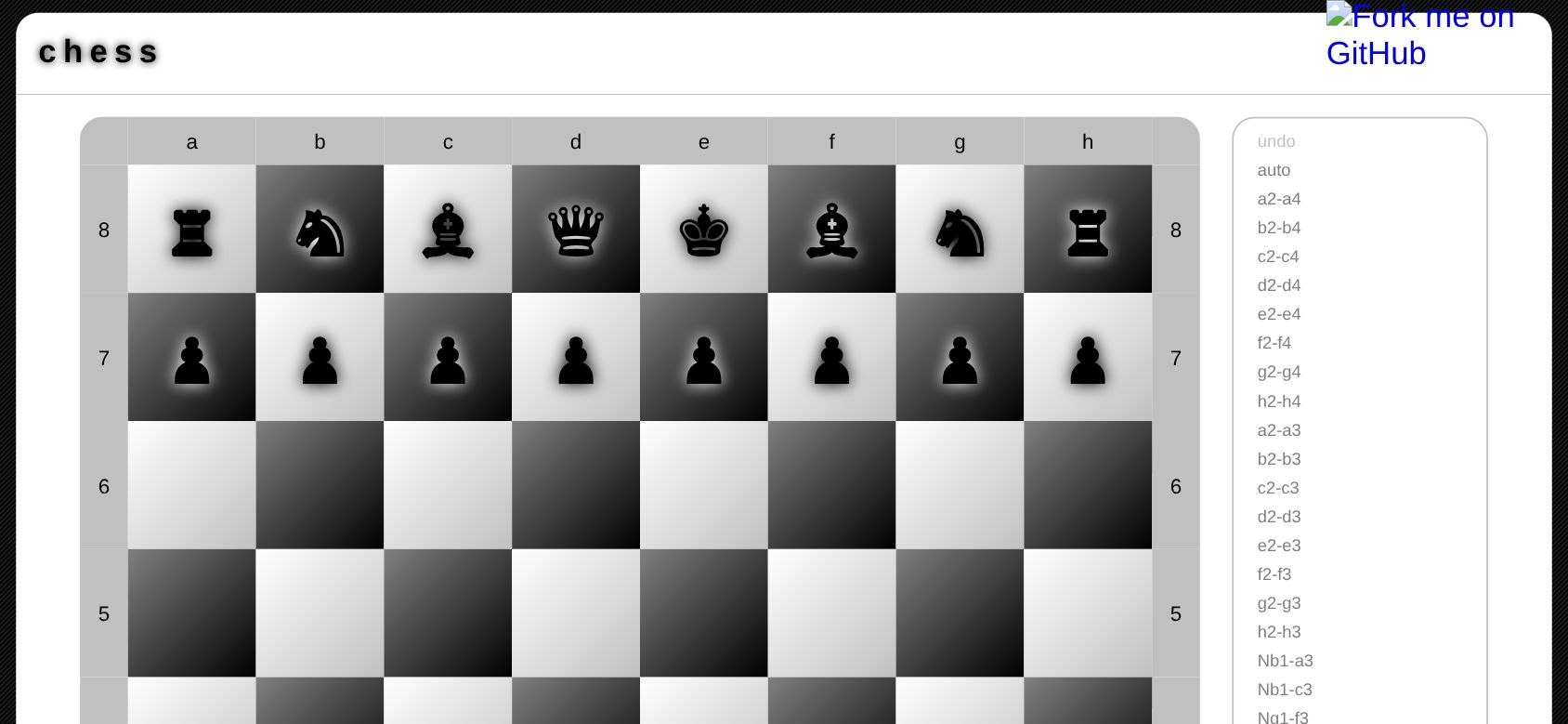 JavaScript Chess running on PLAY (phone)