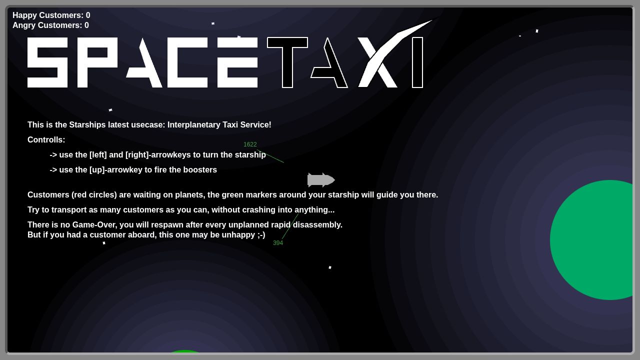 Space Taxi 13k running on PLAY (desktop)