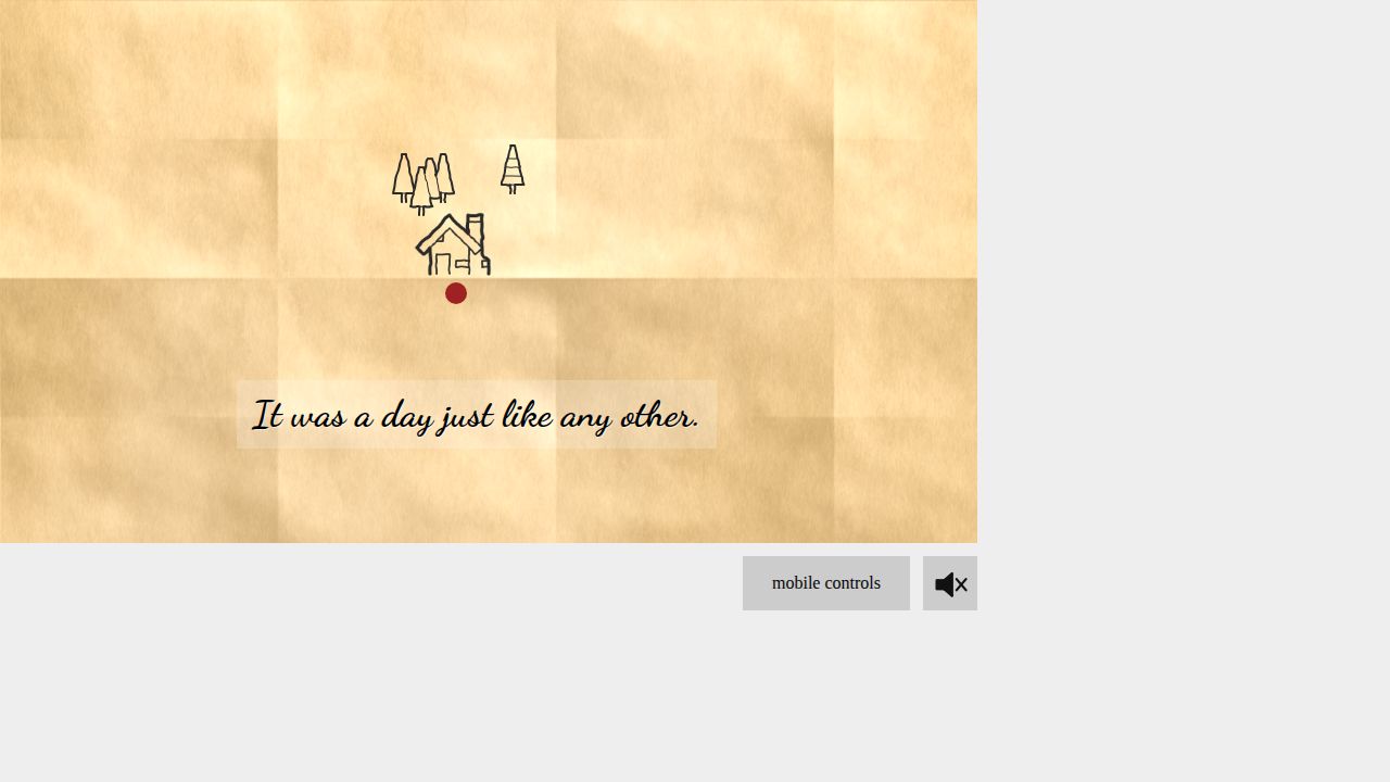 A Day in the Woods running on PLAY (desktop)