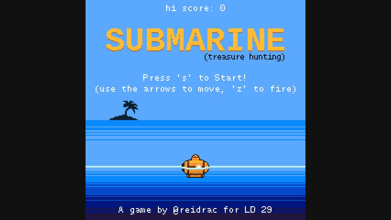 Submarine running on PLAY (desktop)