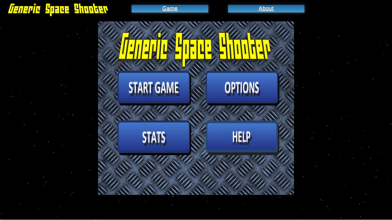Generic Space Shooter running on PLAY (desktop)