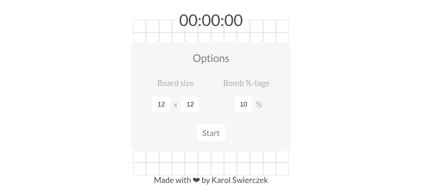 ES6 Minesweeper running on PLAY (phone)