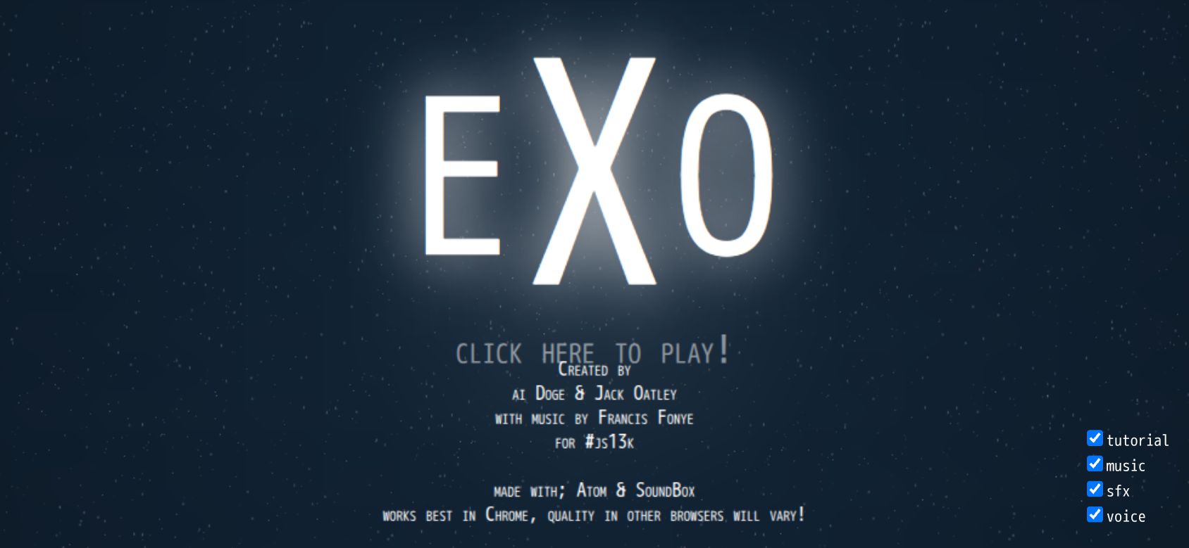 Exo running on PLAY (phone)