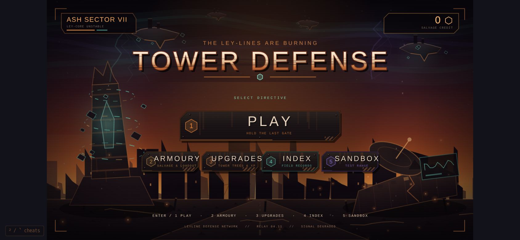 Ironwood Frontier TD running on PLAY (phone)