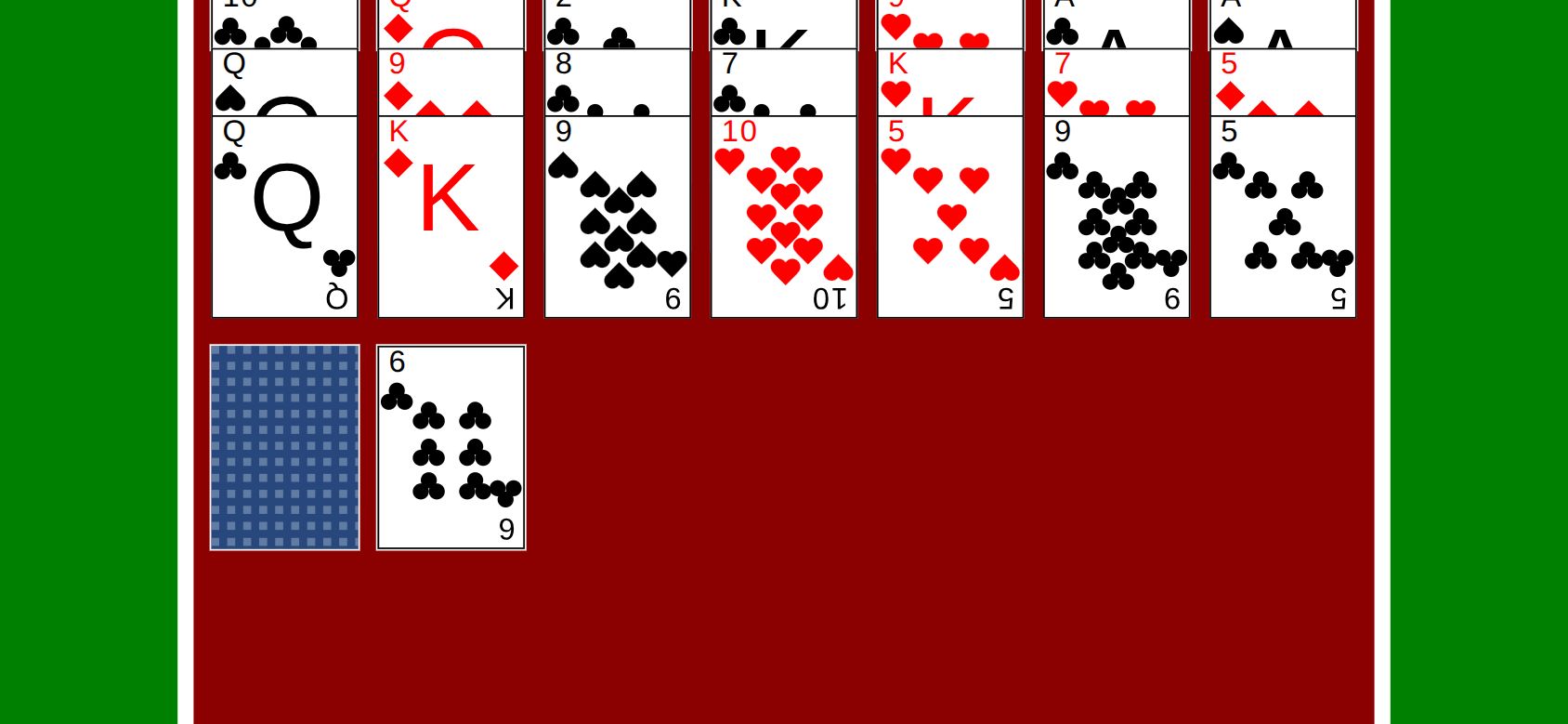 Golf Solitaire running on PLAY (phone)