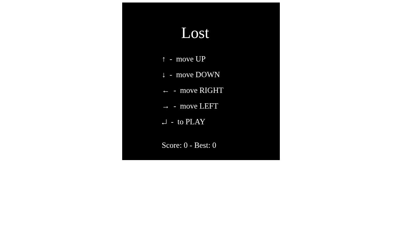 Lost in Obstacles running on PLAY (desktop)