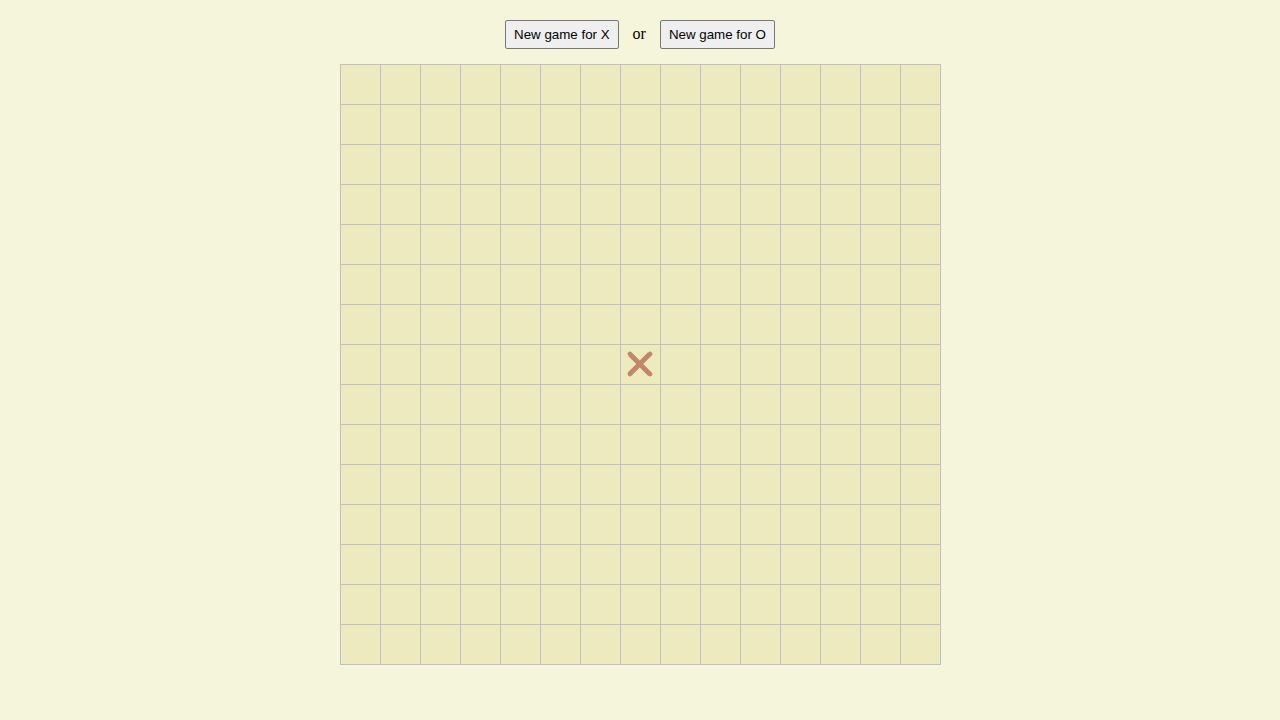 Gomoku running on PLAY (desktop)