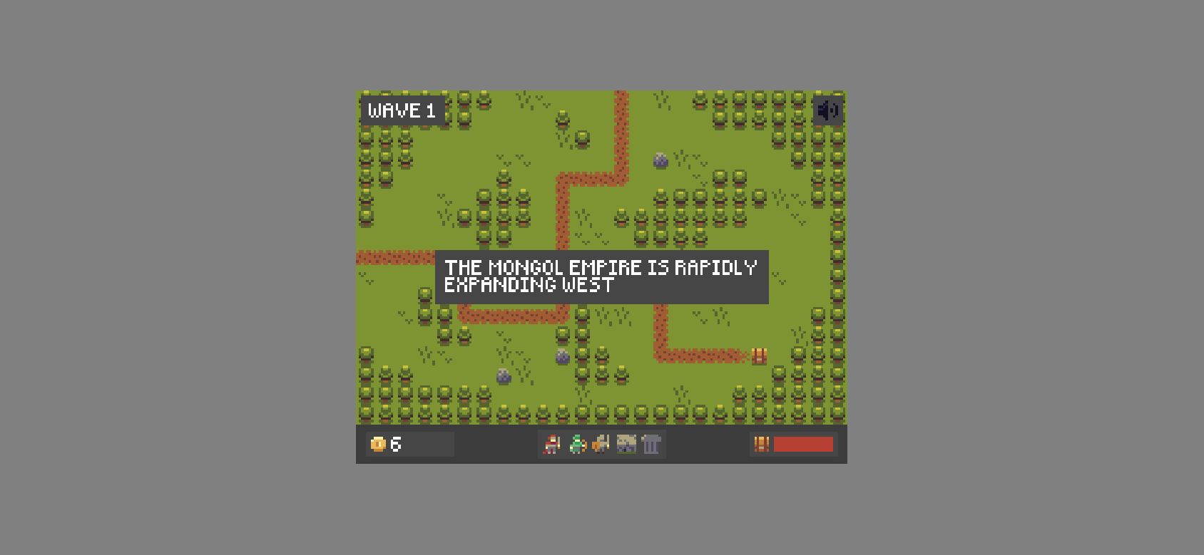 The Mongol Horde running on PLAY (phone)