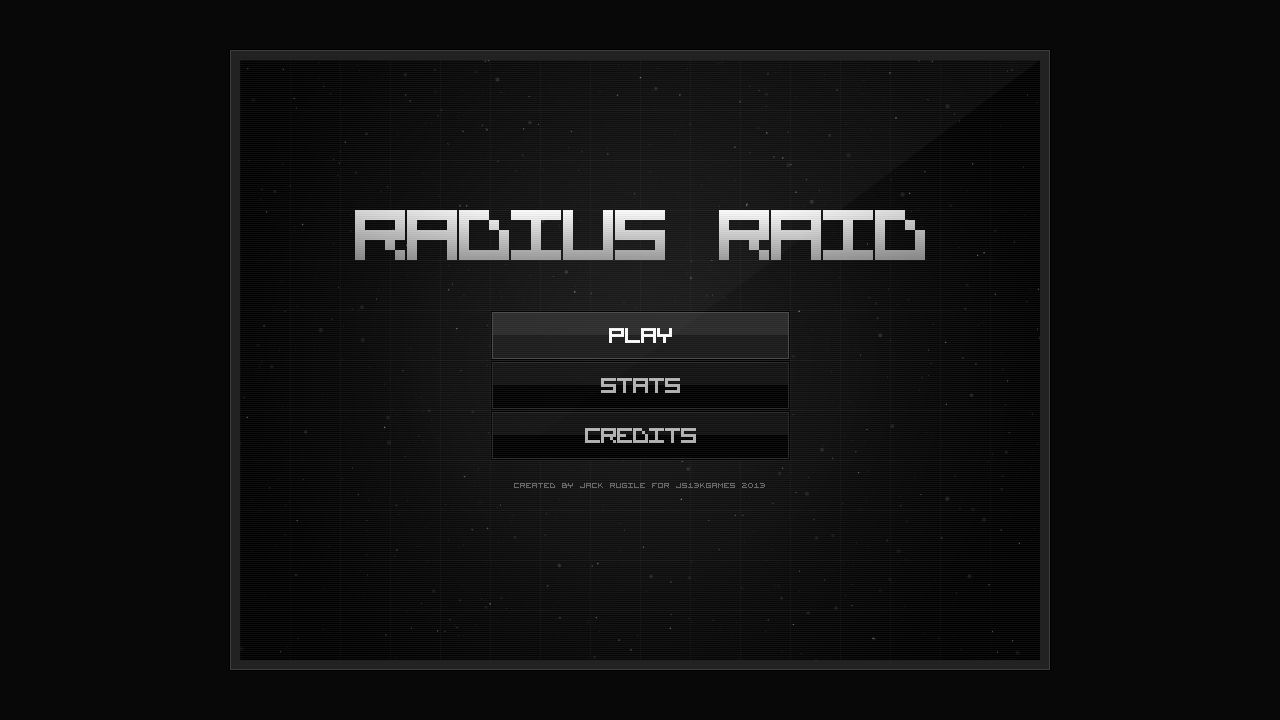 Radius Raid running on PLAY (desktop)