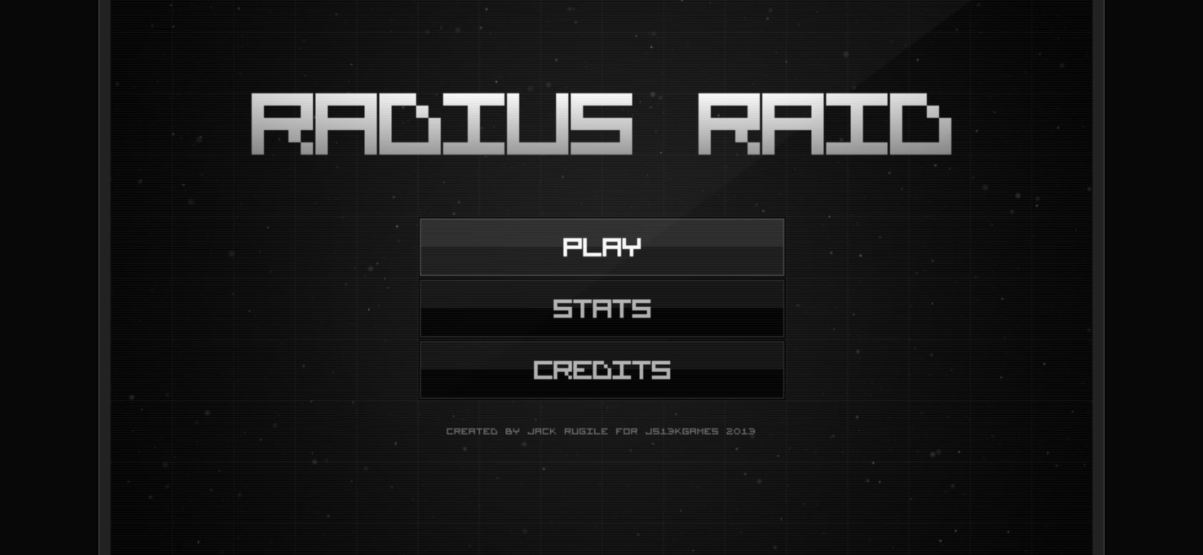 Radius Raid running on PLAY (phone)