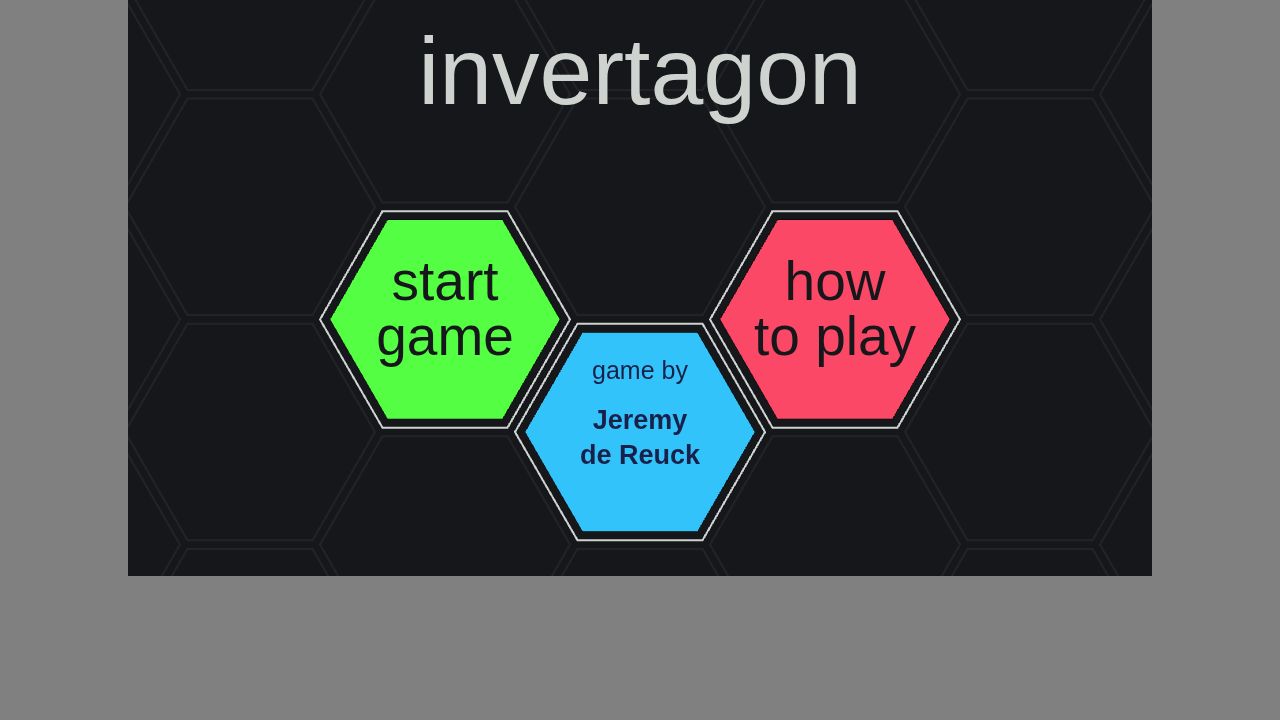 Invertagon running on PLAY (desktop)