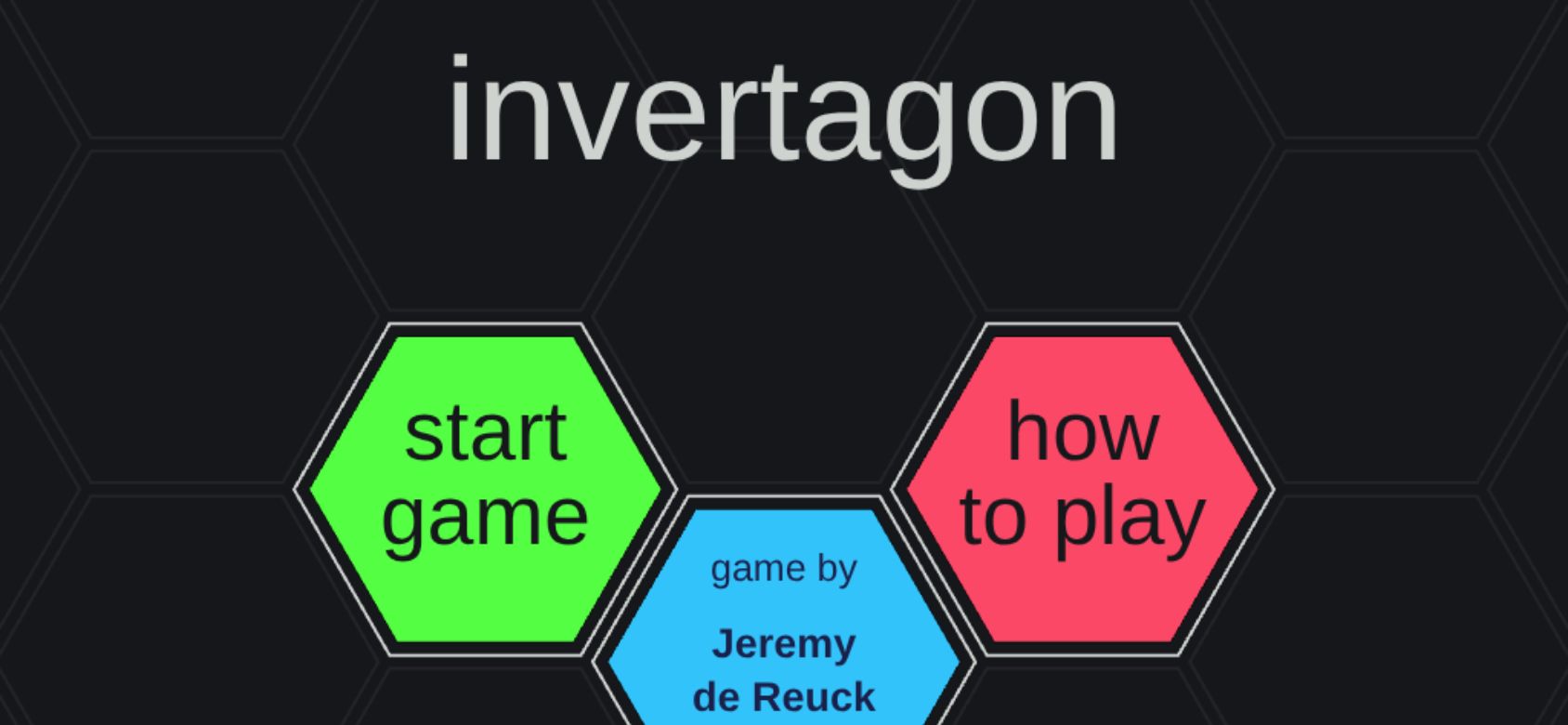 Invertagon running on PLAY (phone)