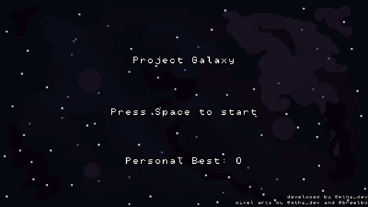 Project Galaxy running on PLAY (desktop)