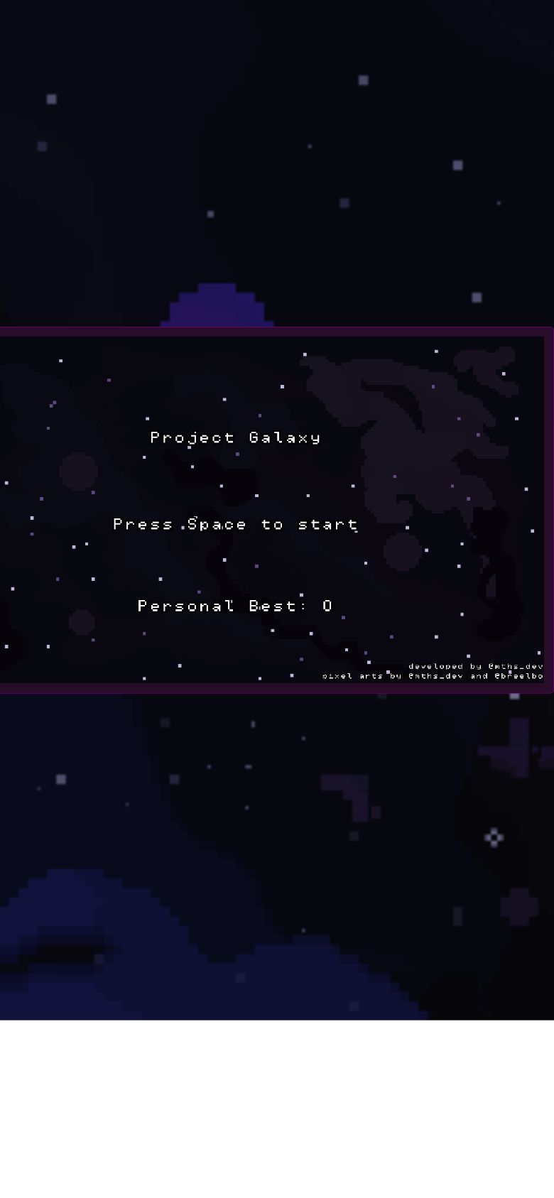 Project Galaxy running on PLAY (phone)