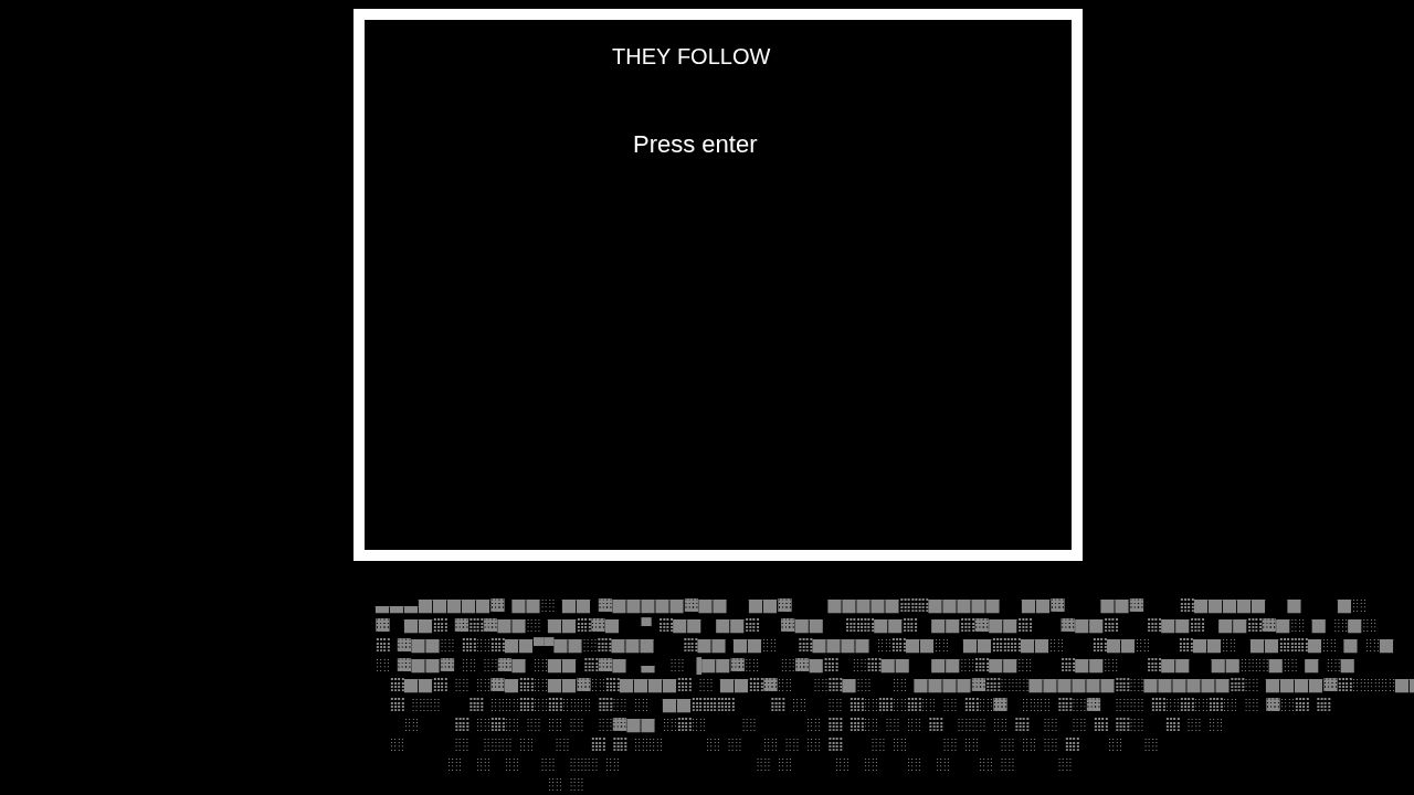 They Follow running on PLAY (desktop)