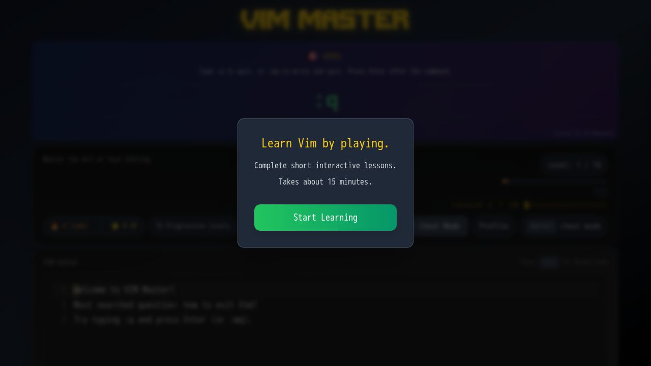 VIM Master running on PLAY (desktop)