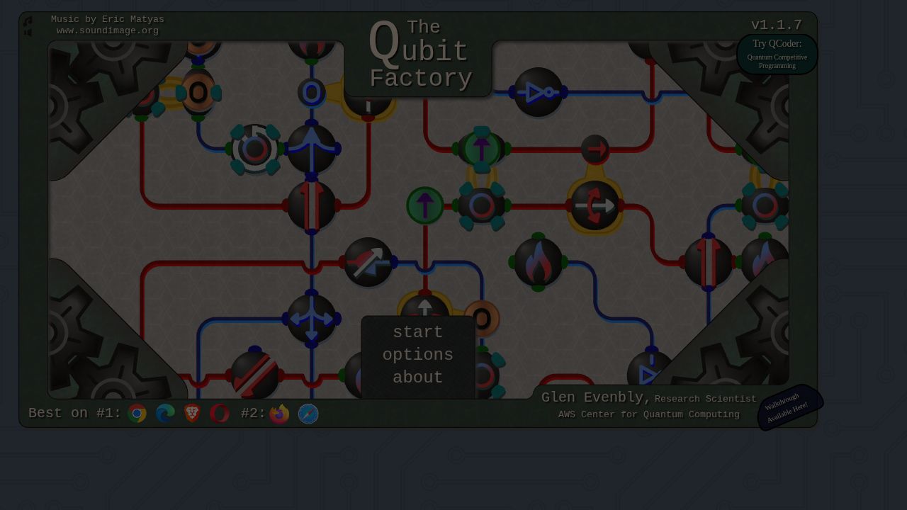 The Qubit Factory running on PLAY (desktop)