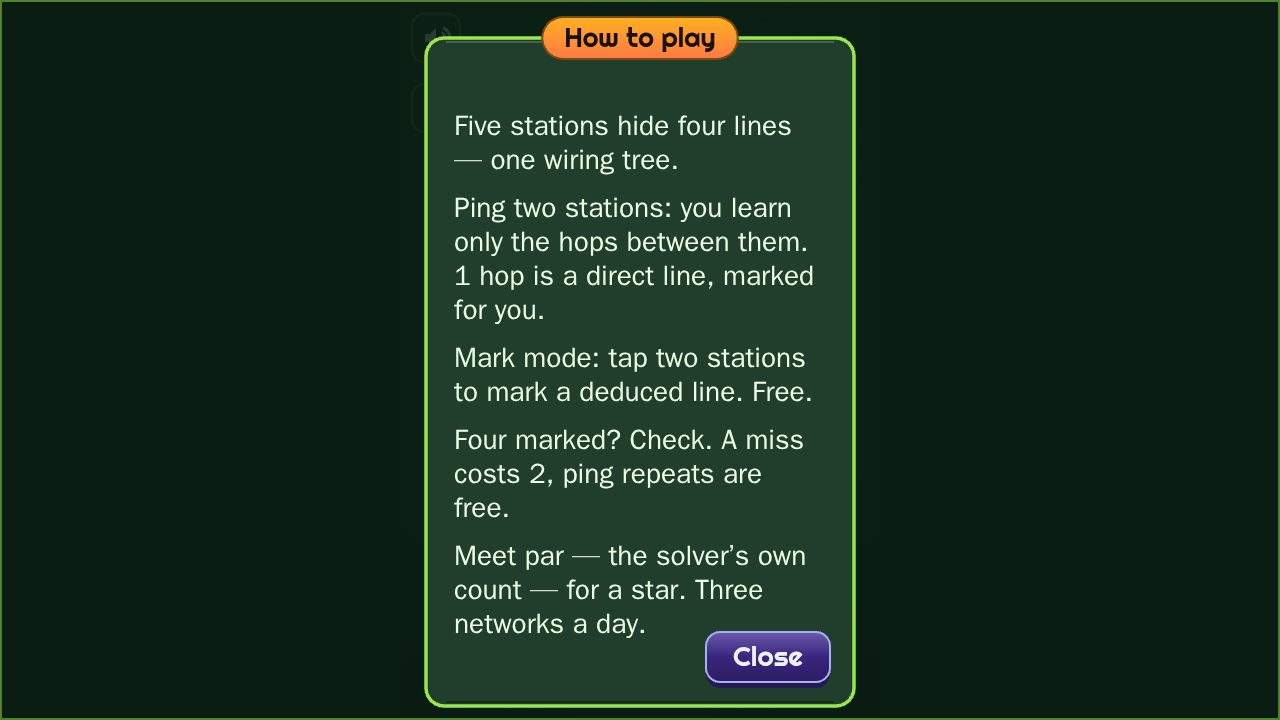 Trunk Line running on PLAY (desktop)