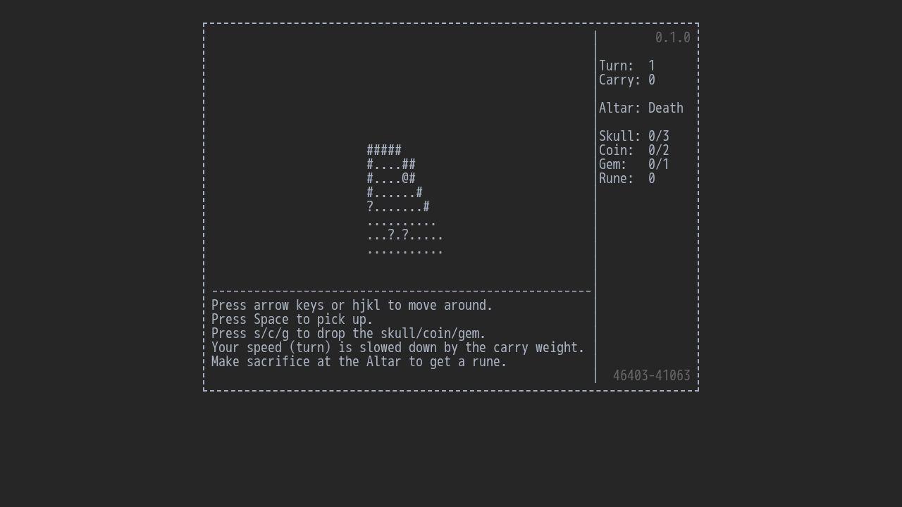 Rune Hunter running on PLAY (desktop)