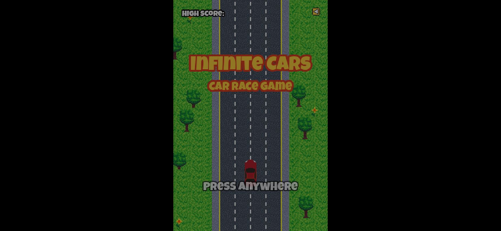 Infinite Cars running on PLAY (phone)