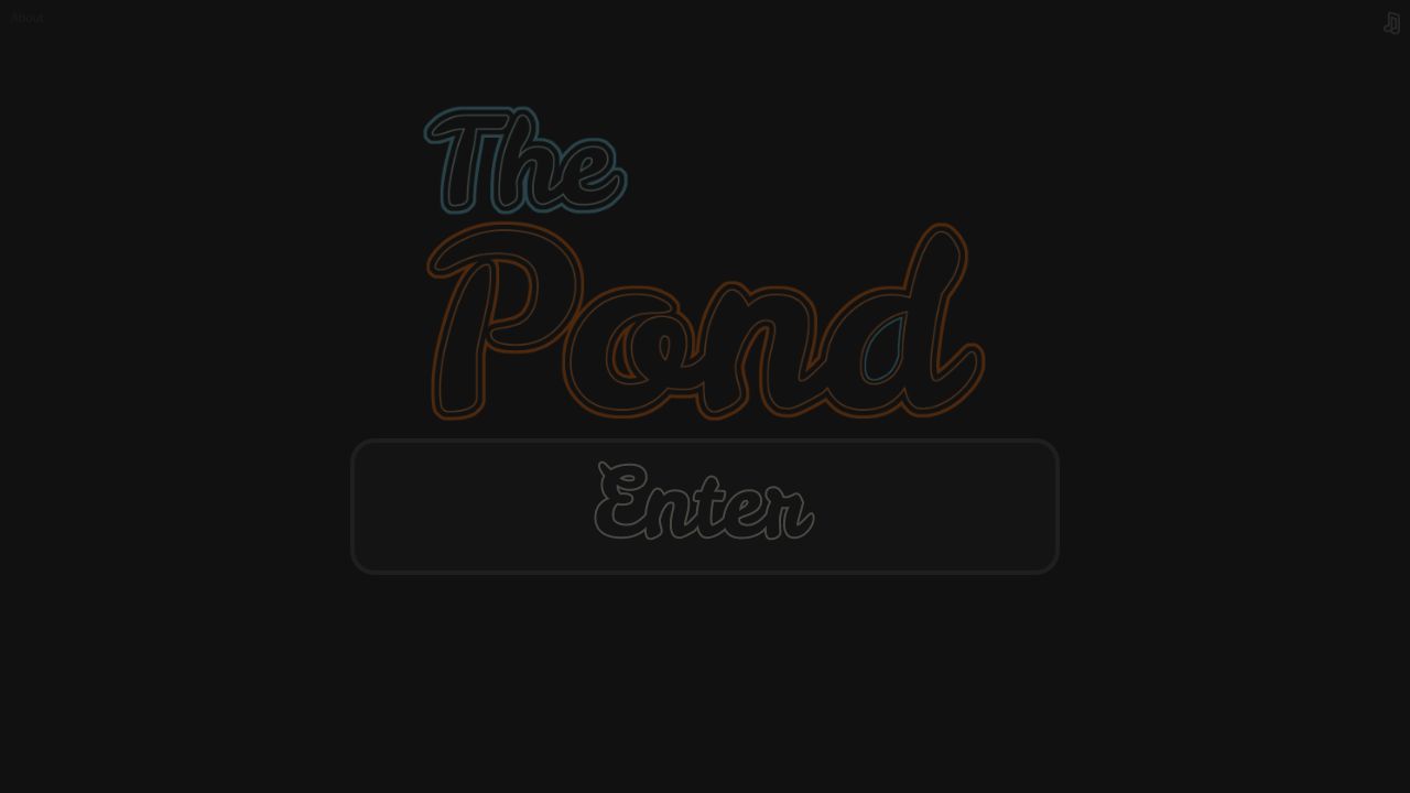 The Pond running on PLAY (desktop)
