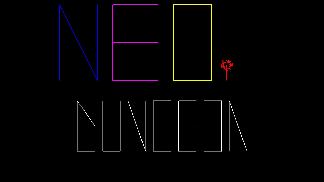 Neon Dungeon running on PLAY (desktop)