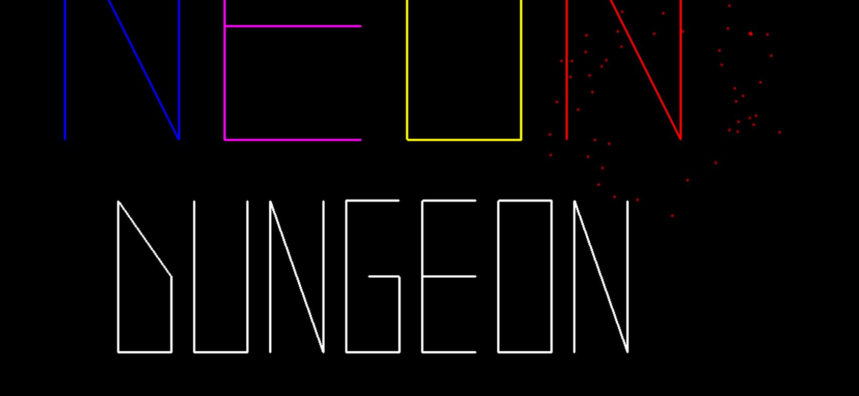 Neon Dungeon running on PLAY (phone)
