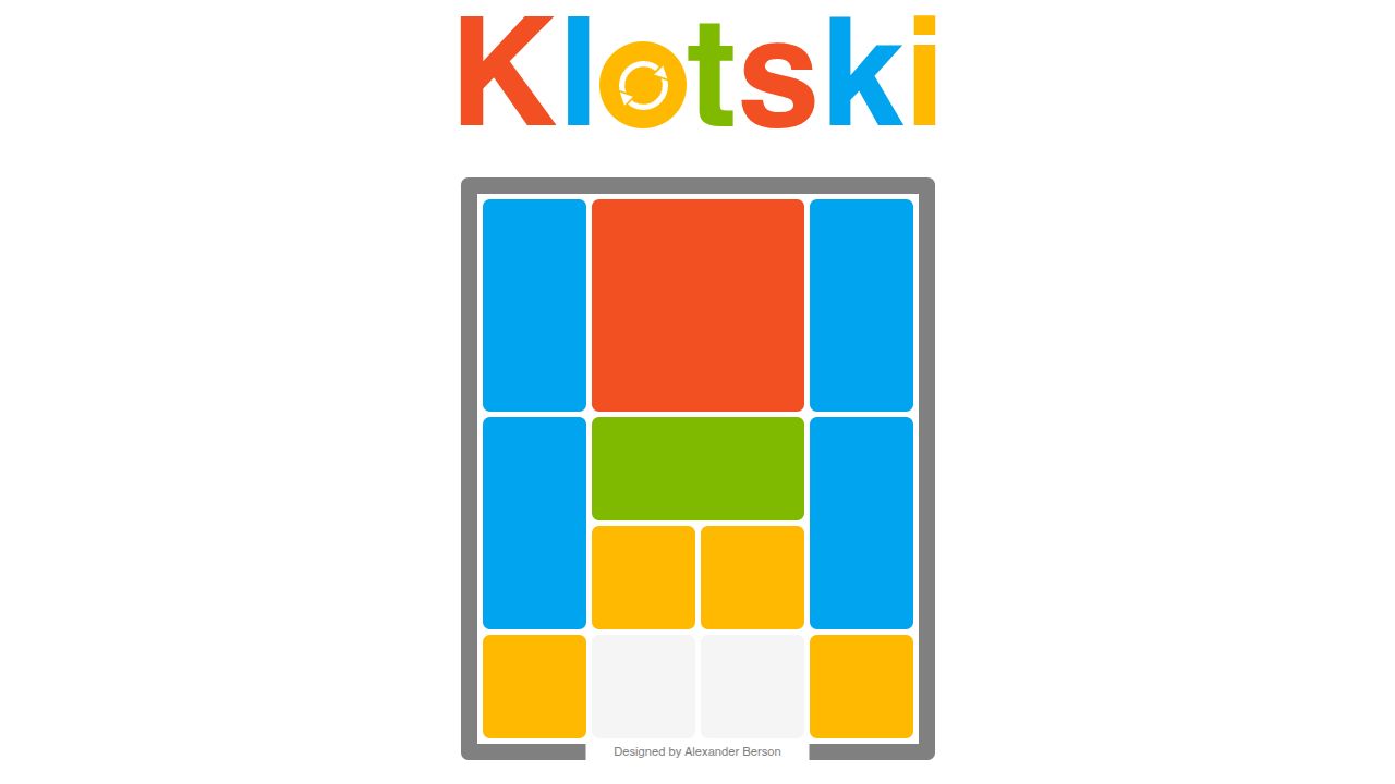 Klotski running on PLAY (desktop)