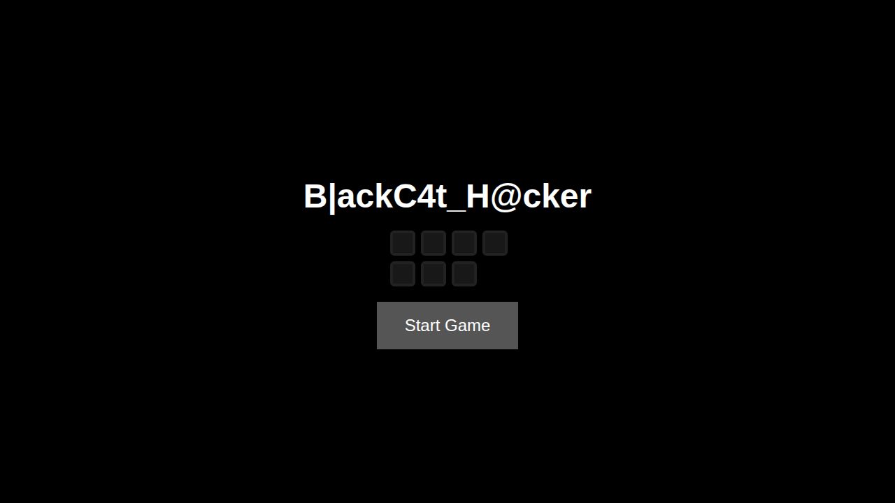 BlackCat Hacker running on PLAY (desktop)