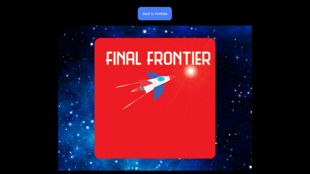 Final Frontier running on PLAY (desktop)