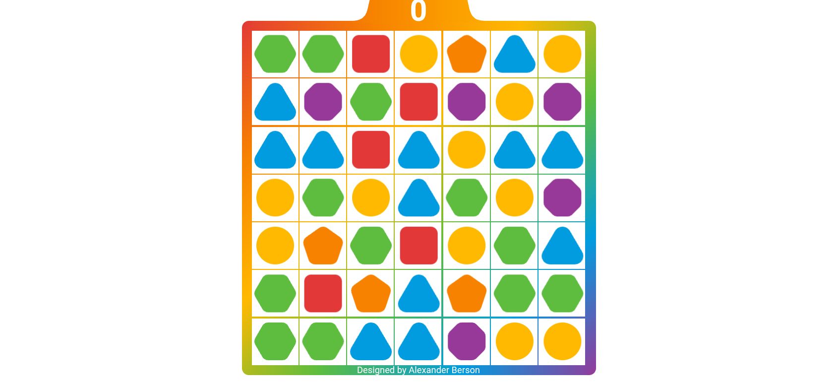 Match 3 running on PLAY (phone)
