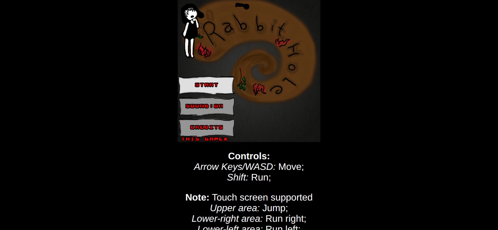 Rabbit Hole running on PLAY (phone)