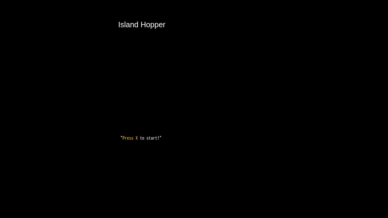 Island Hopper running on PLAY (desktop)