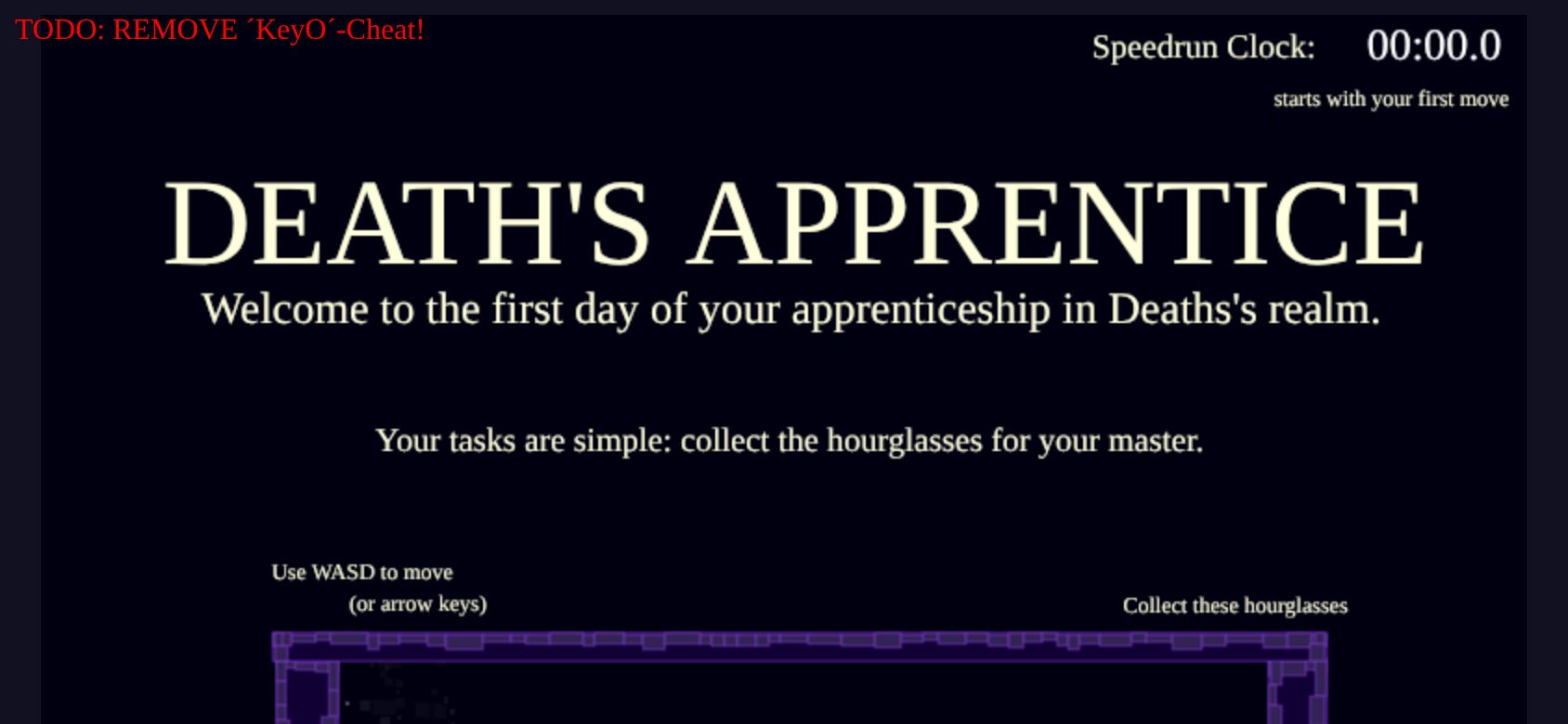 Death's Apprentice running on PLAY (phone)