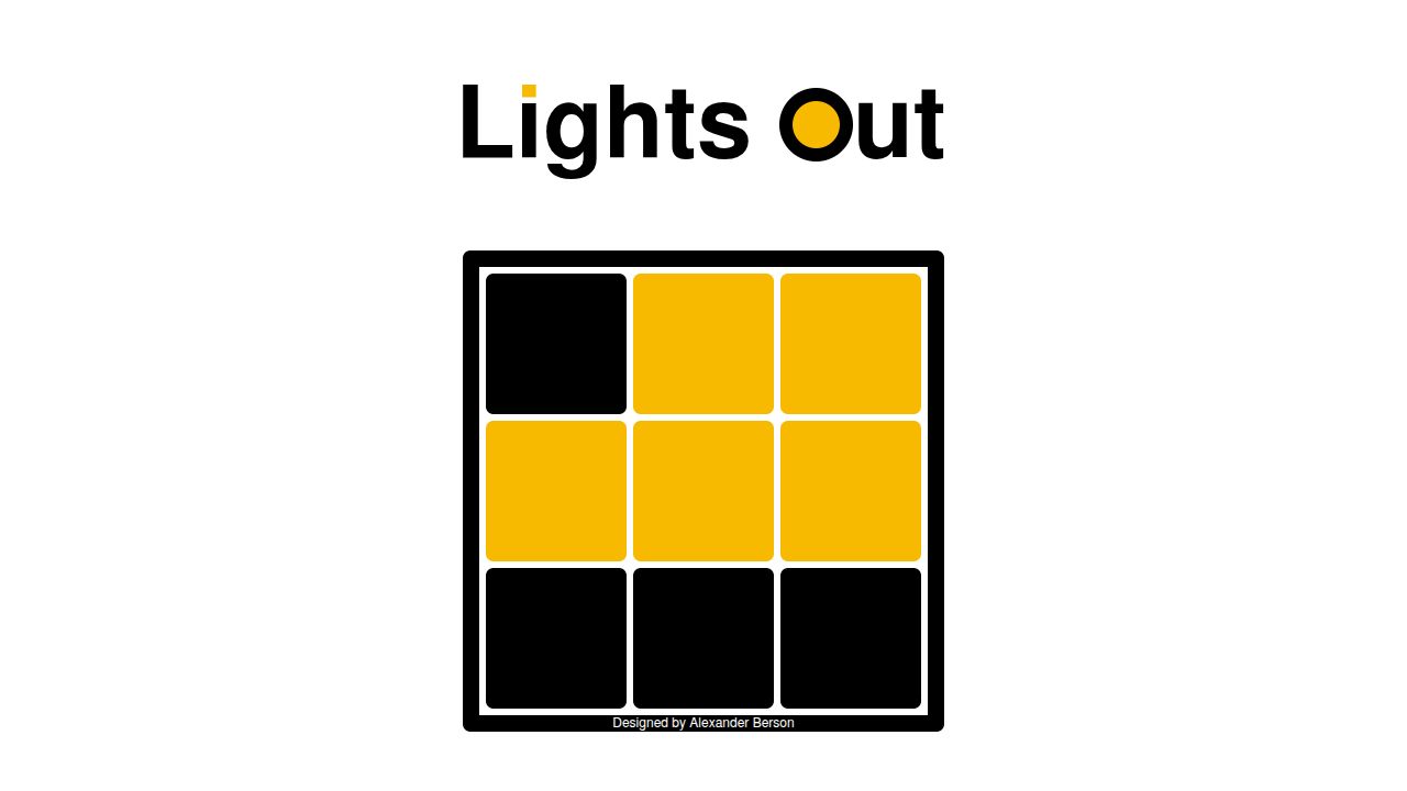 Lights Out running on PLAY (desktop)