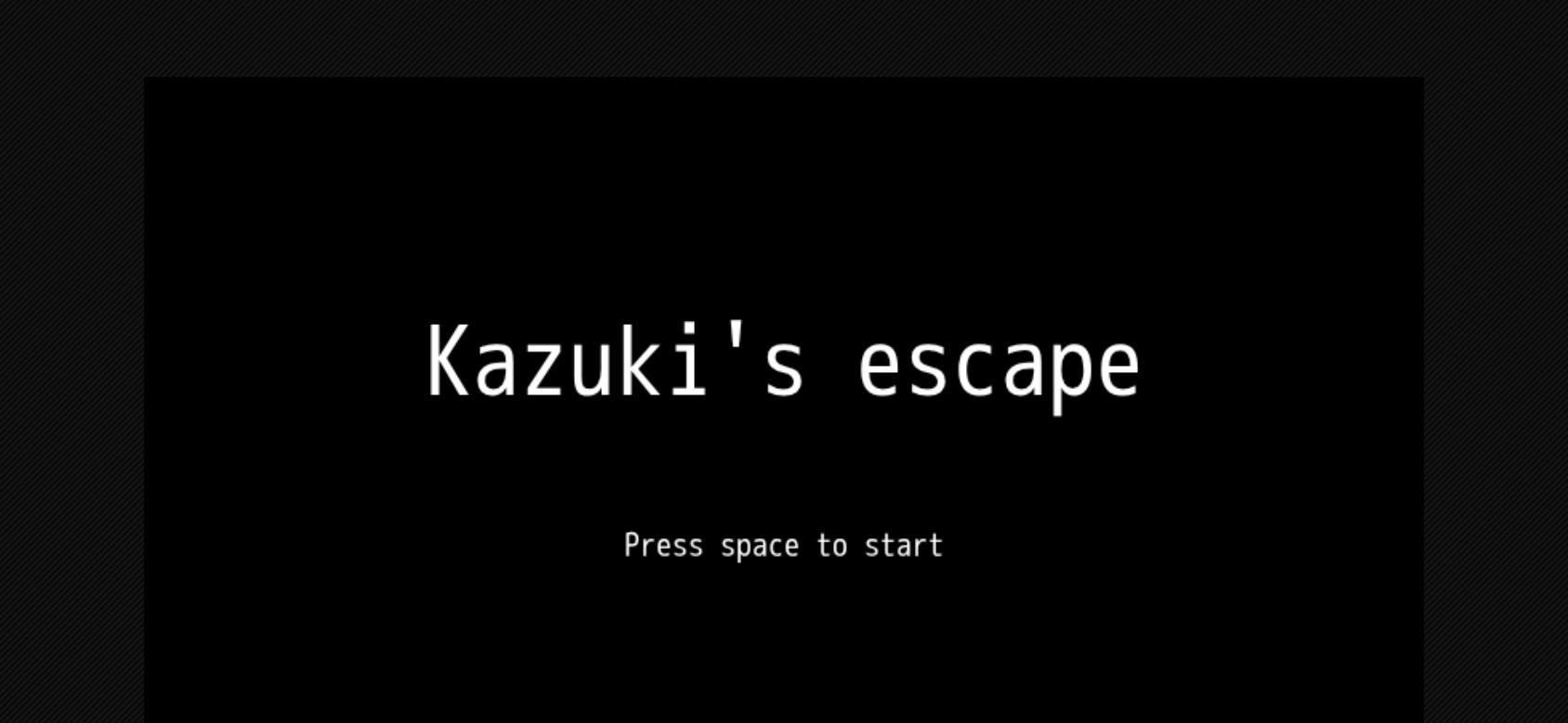 Kazuki's Escape running on PLAY (phone)