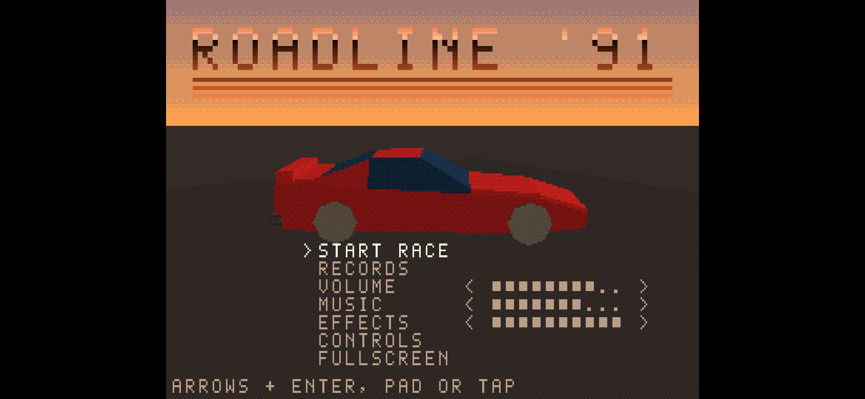 ROADLINE '91 running on PLAY (phone)