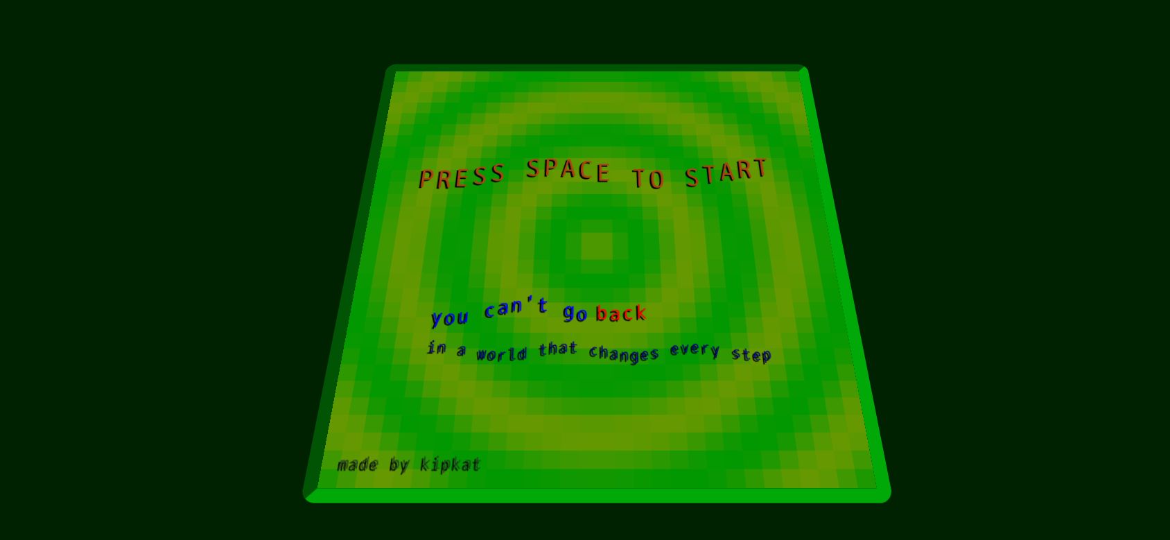 Can't Get Back running on PLAY (phone)