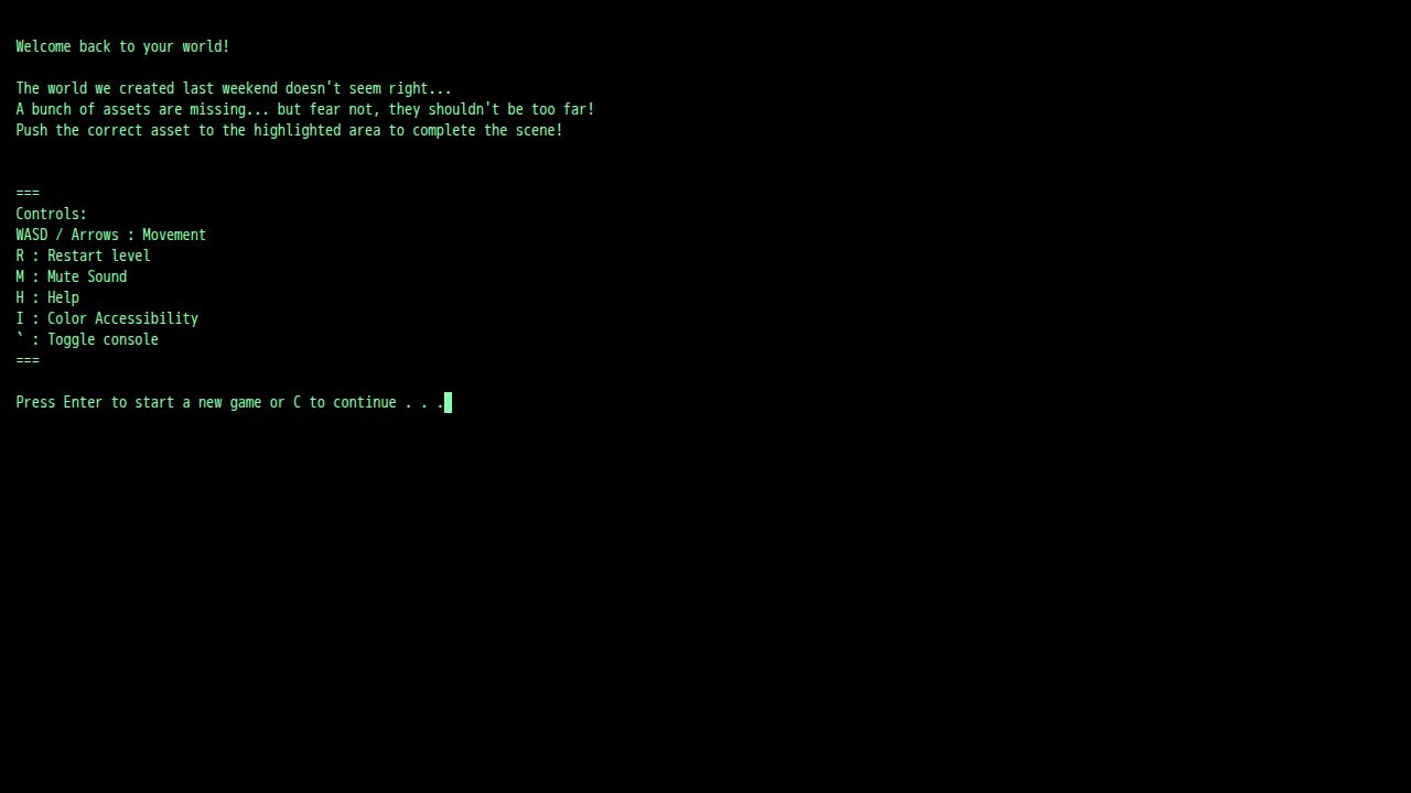 Forgetful God running on PLAY (desktop)