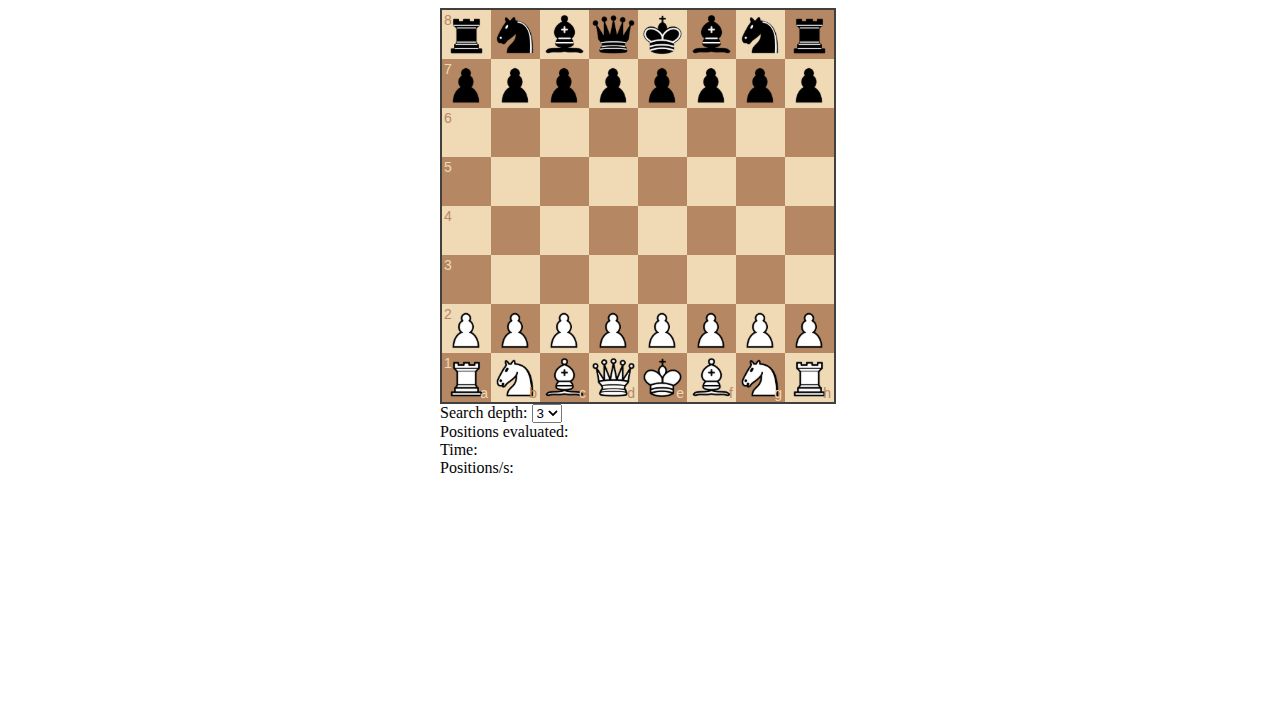 Simple Chess AI running on PLAY (desktop)