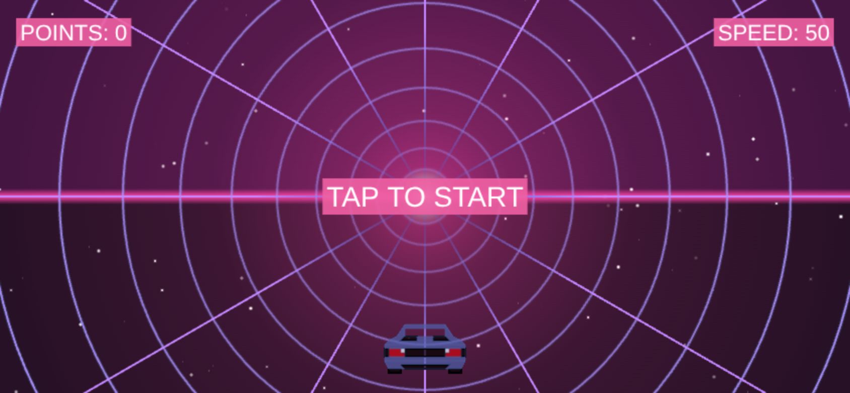 Lazer Car running on PLAY (phone)