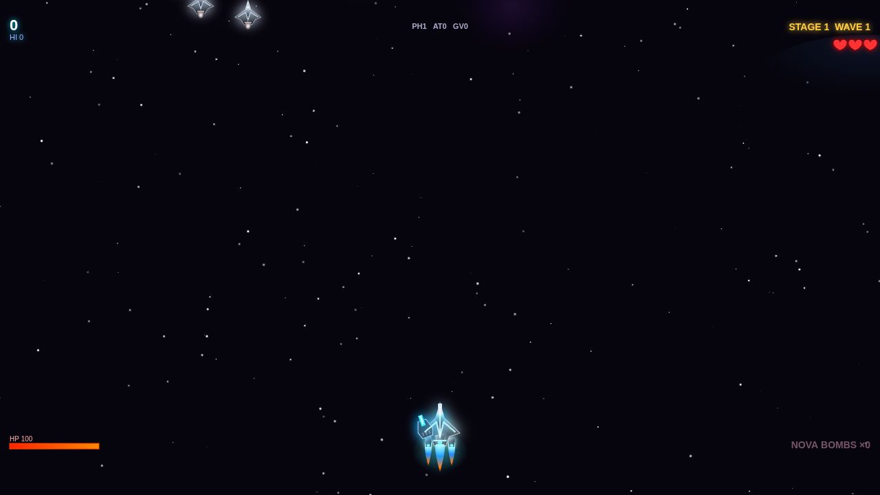 Kytherion Drift running on PLAY (desktop)