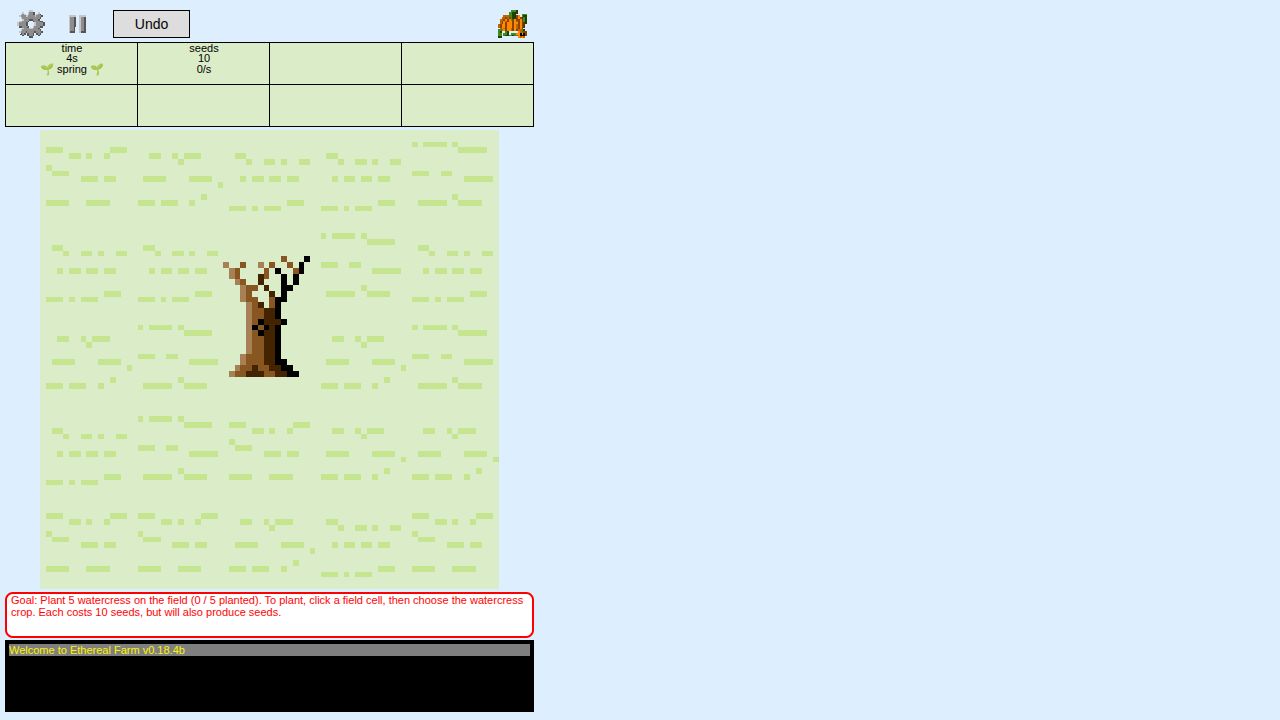 Ethereal Farm running on PLAY (desktop)