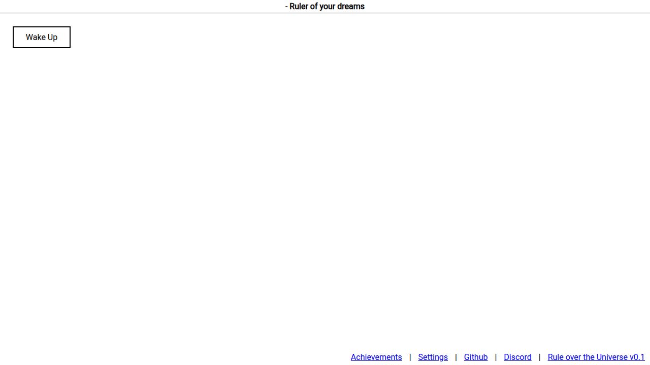 Rule over the Universe running on PLAY (desktop)