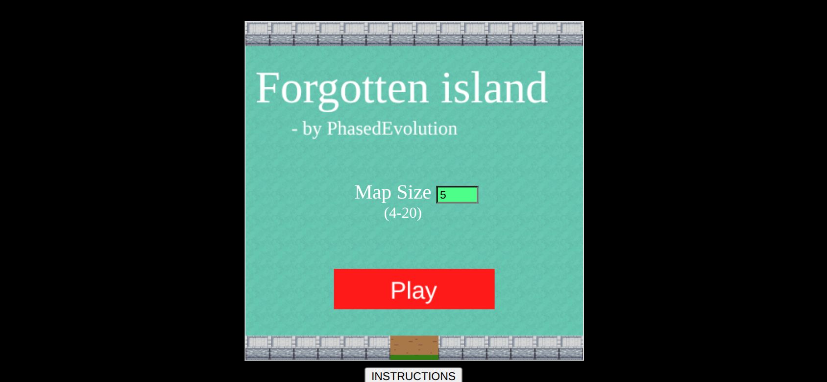 Forgotten Island running on PLAY (phone)
